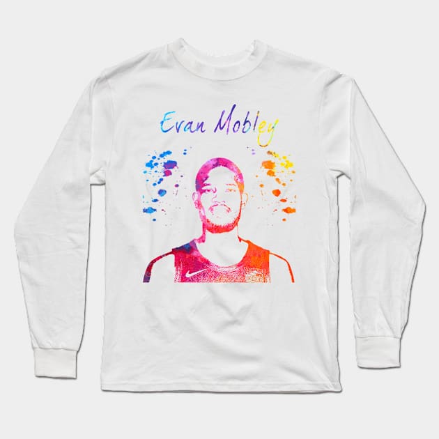 Evan Mobley Long Sleeve T-Shirt by Moreno Art